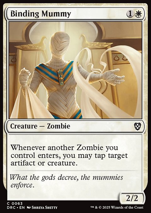 Binding Mummy, Aetherdrift Commander #63, Magic: The Gathering card