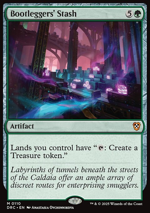 Bootleggers' Stash, Aetherdrift Commander #110, Magic: The Gathering card