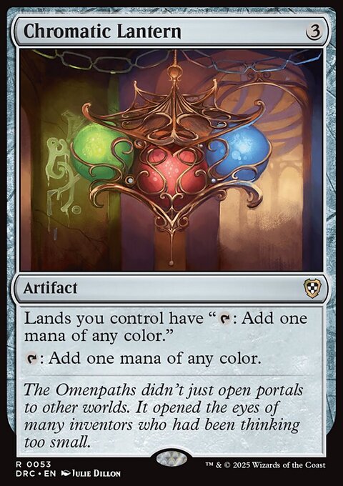 Chromatic Lantern, Aetherdrift Commander #53, Magic: The Gathering card