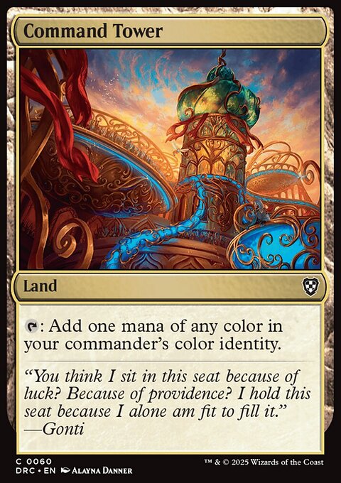Command Tower, Aetherdrift Commander #60, Magic: The Gathering card
