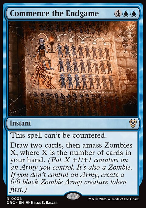 Commence the Endgame, Aetherdrift Commander #38, Magic: The Gathering card