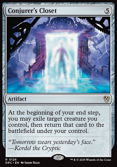 Conjurer's Closet, Aetherdrift Commander #126, Magic: The Gathering card