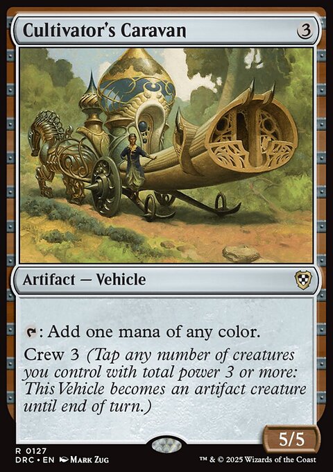 Cultivator's Caravan, Aetherdrift Commander #127, Magic: The Gathering card