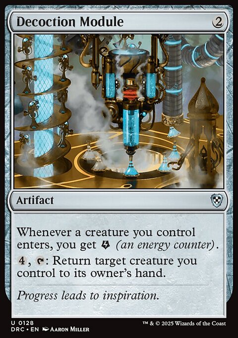 Decoction Module, Aetherdrift Commander #128, Magic: The Gathering card
