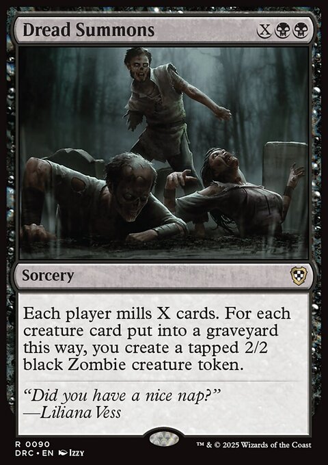 Dread Summons, Aetherdrift Commander #90, Magic: The Gathering card