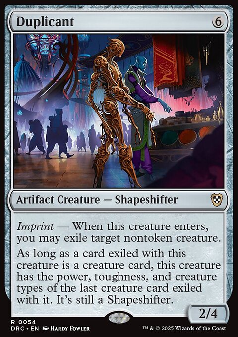 Duplicant, Aetherdrift Commander #54, Magic: The Gathering card