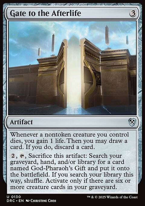 Gate to the Afterlife, Aetherdrift Commander #130, Magic: The Gathering card