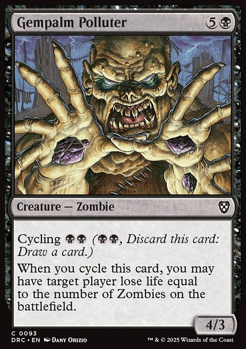 Gempalm Polluter, Aetherdrift Commander #93, Magic: The Gathering card