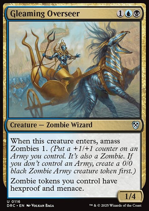 Gleaming Overseer, Aetherdrift Commander #116, Magic: The Gathering card