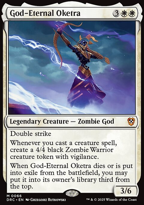 God-Eternal Oketra, Aetherdrift Commander #66, Magic: The Gathering card