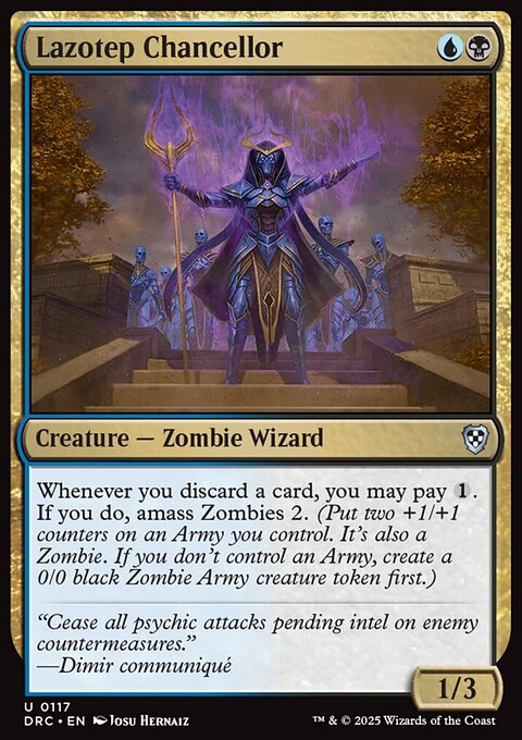 Lazotep Chancellor, Aetherdrift Commander #117, Magic: The Gathering card