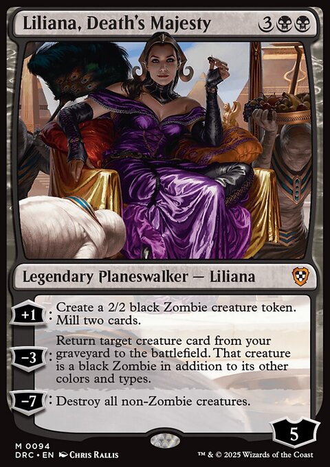 Liliana, Death's Majesty, Aetherdrift Commander #94, Magic: The Gathering card