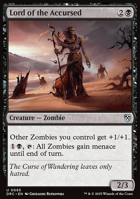Lord of the Accursed, Aetherdrift Commander #95, Magic: The Gathering card