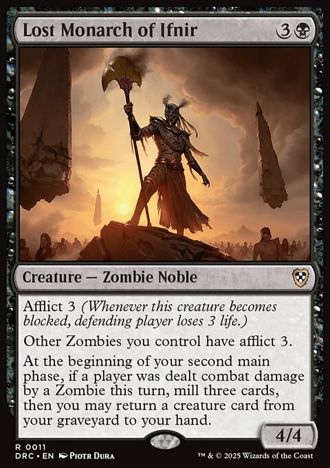 Lost Monarch of Ifnir, Aetherdrift Commander #11, Magic: The Gathering card