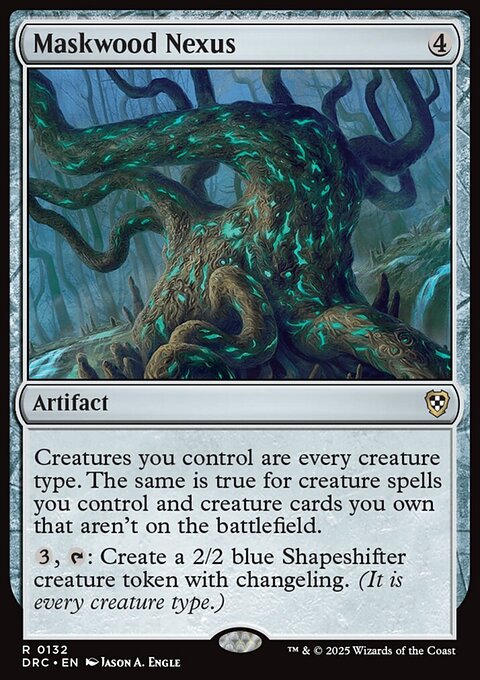 Maskwood Nexus, Aetherdrift Commander #132, Magic: The Gathering card