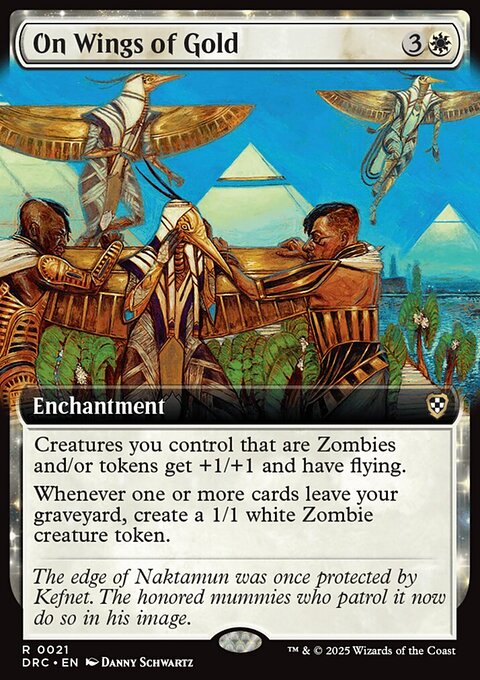 On Wings of Gold, Aetherdrift Commander #21, Magic: The Gathering card