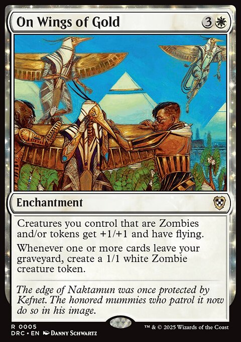 On Wings of Gold, Aetherdrift Commander #5, Magic: The Gathering card