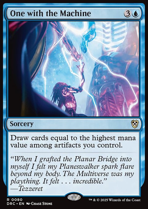 One with the Machine, Aetherdrift Commander #80, Magic: The Gathering card