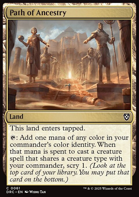 Path of Ancestry, Aetherdrift Commander #61, Magic: The Gathering card