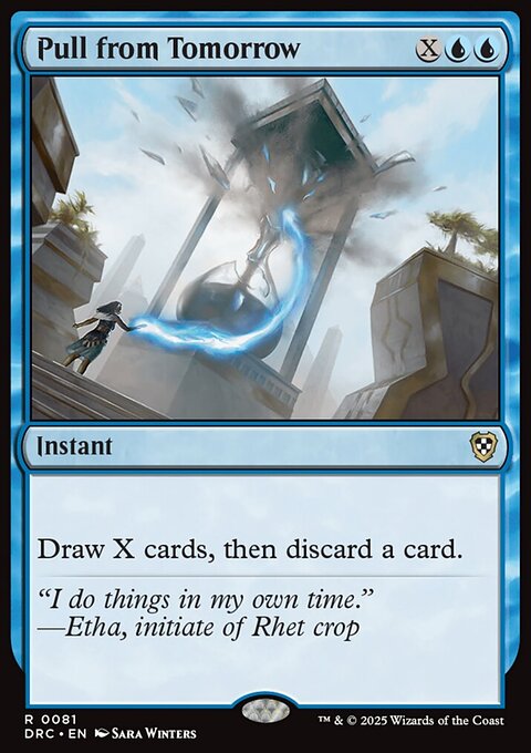 Pull from Tomorrow, Aetherdrift Commander #81, Magic: The Gathering card