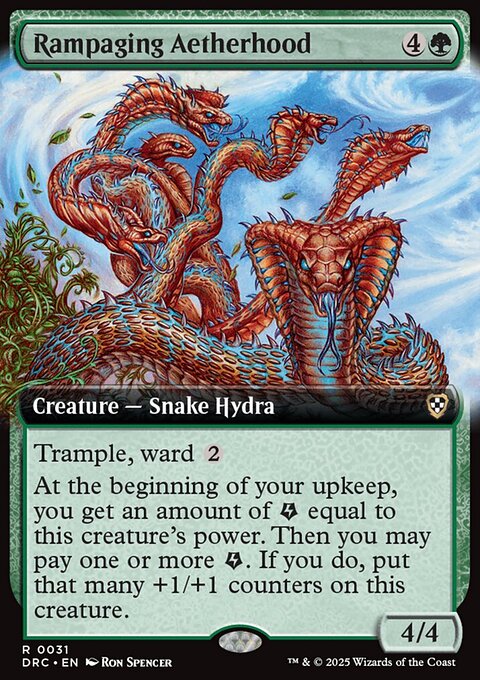 Rampaging Aetherhood, Aetherdrift Commander #31, Magic: The Gathering card