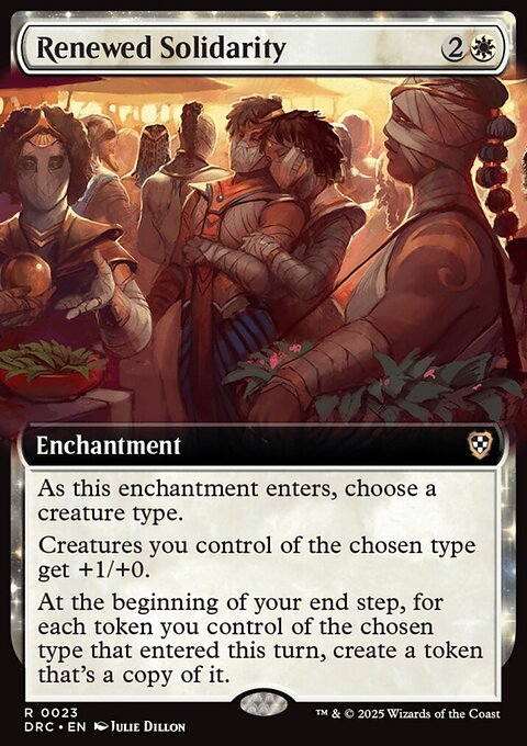 Renewed Solidarity, Aetherdrift Commander #23, Magic: The Gathering card