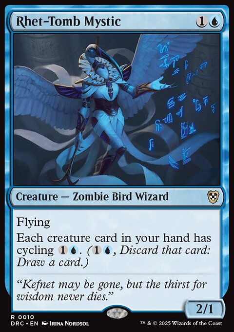 Rhet-Tomb Mystic, Aetherdrift Commander #10, Magic: The Gathering card