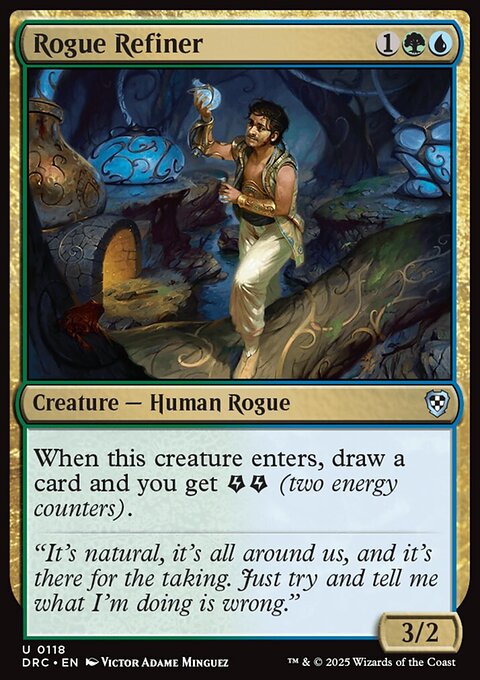 Rogue Refiner, Aetherdrift Commander #118, Magic: The Gathering card