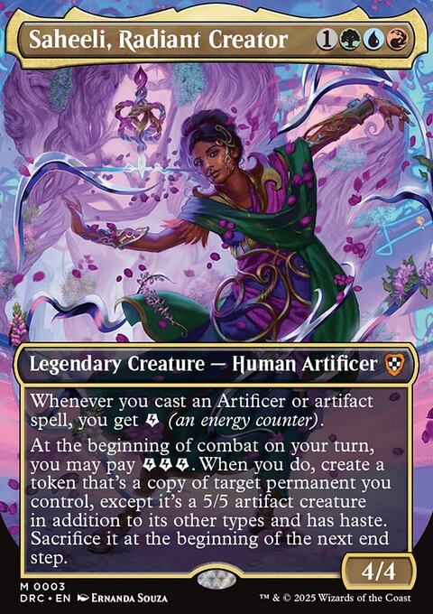 Saheeli, Radiant Creator, Aetherdrift Commander #3, Magic: The Gathering card