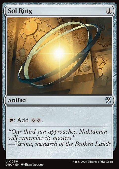 Sol Ring, Aetherdrift Commander #56, Magic: The Gathering card