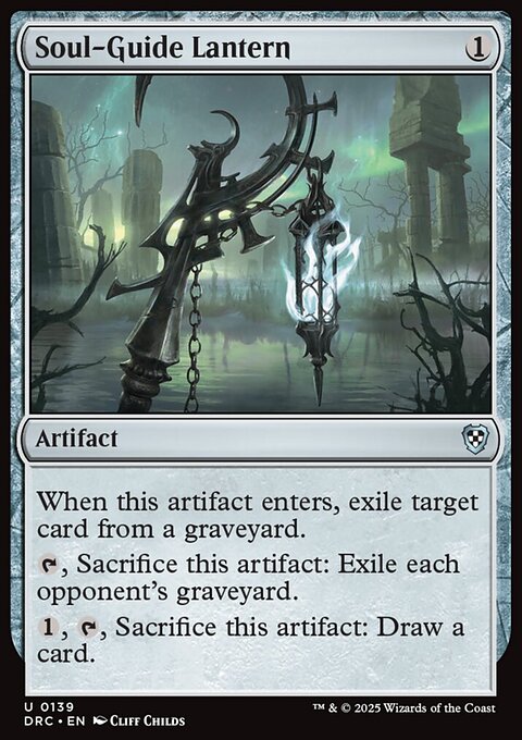 Soul-Guide Lantern, Aetherdrift Commander #139, Magic: The Gathering card