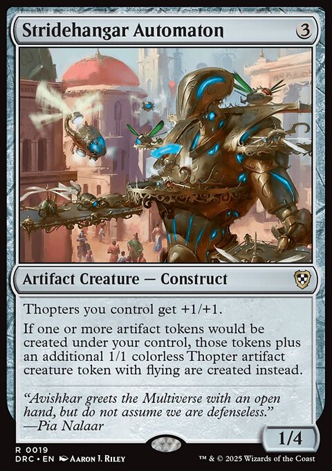 Stridehangar Automaton, Aetherdrift Commander #19, Magic: The Gathering card