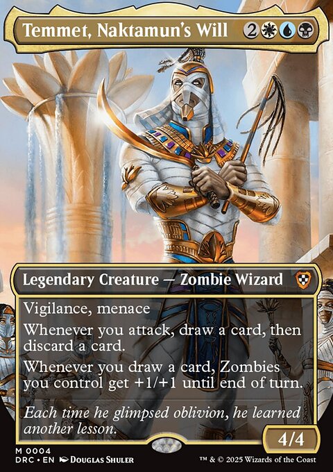 Temmet, Naktamun's Will, Aetherdrift Commander #4, Magic: The Gathering card