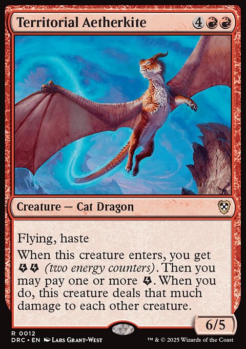 Territorial Aetherkite, Aetherdrift Commander #12, Magic: The Gathering card