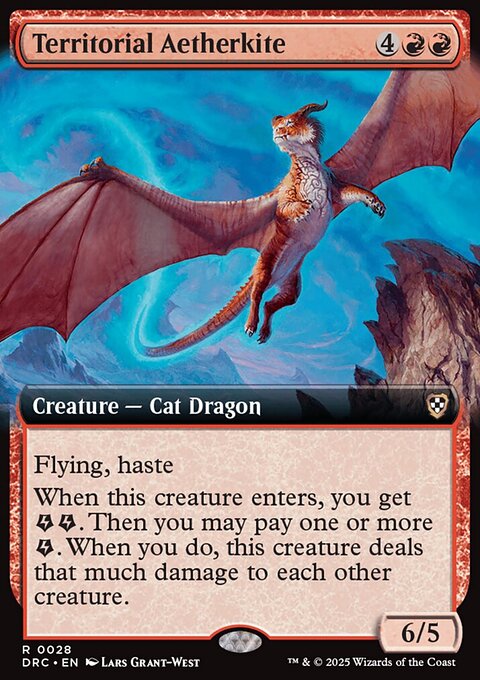 Territorial Aetherkite, Aetherdrift Commander #28, Magic: The Gathering card