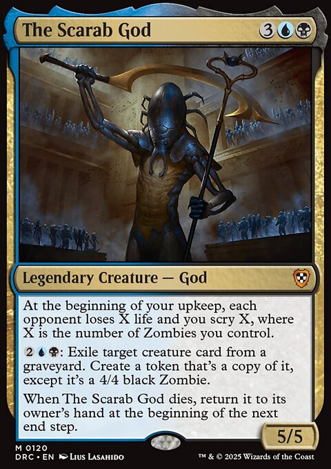 The Scarab God, Aetherdrift Commander #120, Magic: The Gathering card