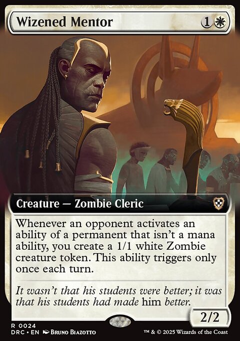 Wizened Mentor, Aetherdrift Commander #24, Magic: The Gathering card