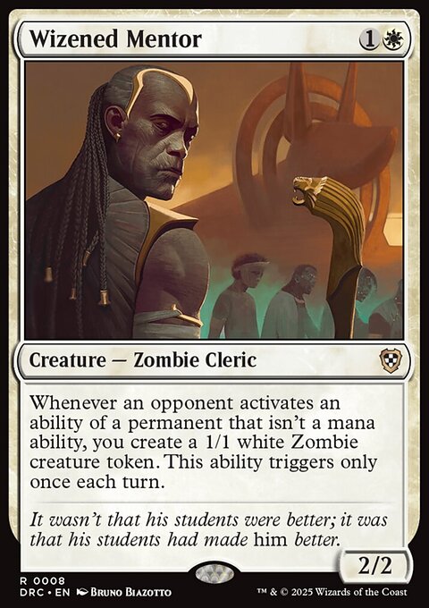 Wizened Mentor, Aetherdrift Commander #8, Magic: The Gathering card