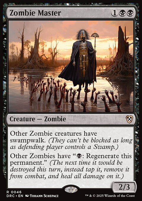 Zombie Master, Aetherdrift Commander #46, Magic: The Gathering card