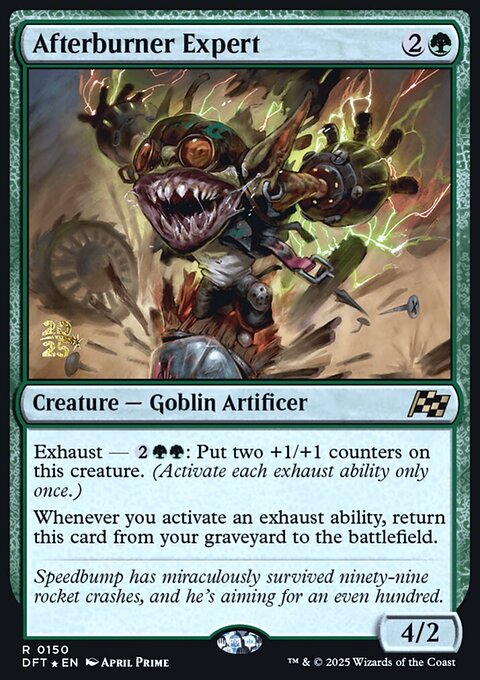 Afterburner Expert, Aetherdrift Promos #150s, Magic: The Gathering card