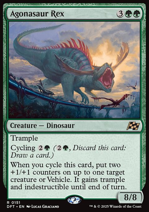 Agonasaur Rex, Aetherdrift Promos #151p, Magic: The Gathering card
