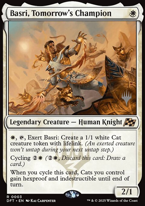 Basri, Tomorrow's Champion, Aetherdrift Promos #3p, Magic: The Gathering card