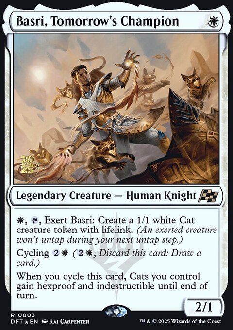 Basri, Tomorrow's Champion, Aetherdrift Promos #3s, Magic: The Gathering card