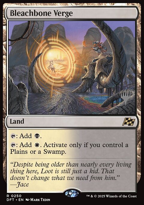 Bleachbone Verge, Aetherdrift Promos #250p, Magic: The Gathering card