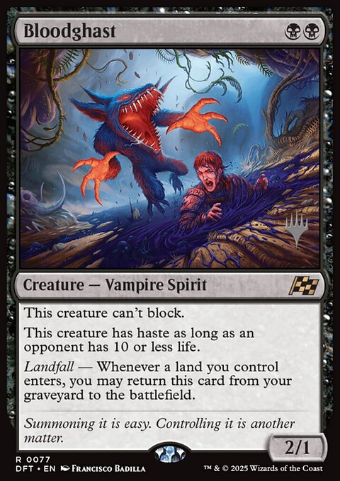 Bloodghast, Aetherdrift Promos #77p, Magic: The Gathering card