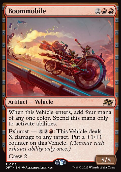 Boommobile, Aetherdrift Promos #113p, Magic: The Gathering card