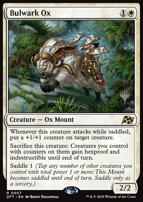 Bulwark Ox, Aetherdrift Promos #7p, Magic: The Gathering card