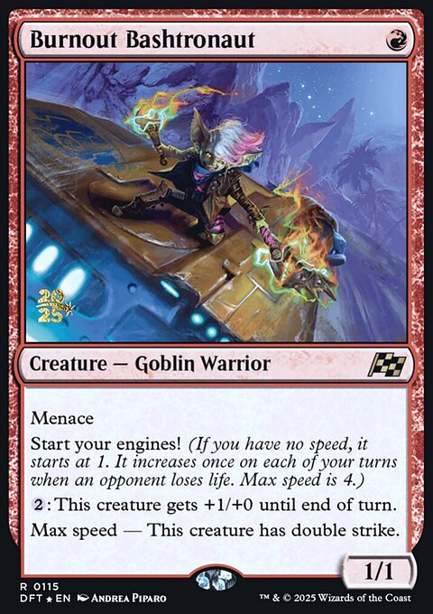 Burnout Bashtronaut, Aetherdrift Promos #115s, Magic: The Gathering card