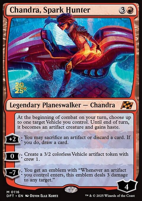 Chandra, Spark Hunter, Aetherdrift Promos #116s, Magic: The Gathering card