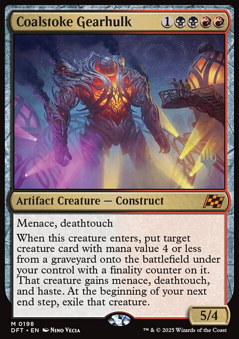 Coalstoke Gearhulk, Aetherdrift Promos #198p, Magic: The Gathering card